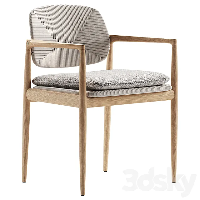 Yoko Outdoor Chair _ Minotti 3DS Max Model