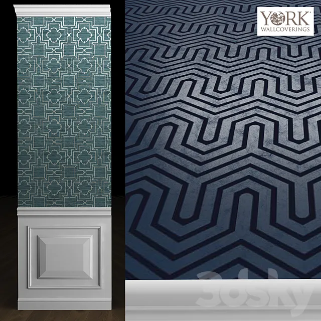 York Ashford Geometrics Wallpaper 3DS Max Model