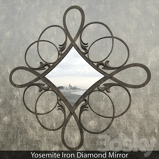 Yosemite Iron Diamond Mirror 3DSMax File