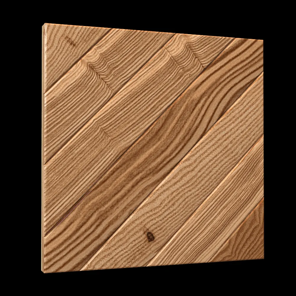YourFoRest – Decorative wooden panel 3D Rock 3ds Max