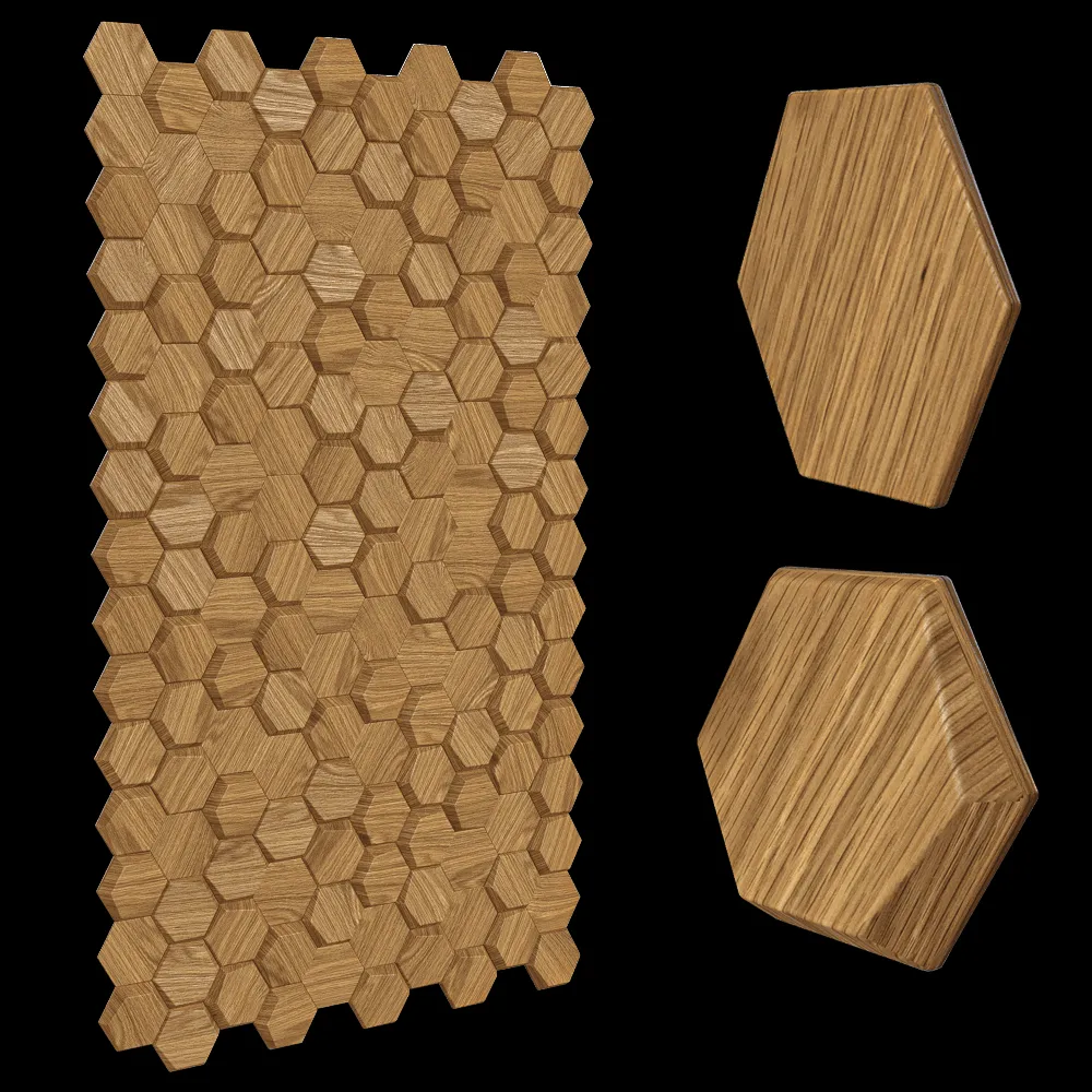 YourFoRest – Wall panel Mosaic Honey 3ds Max