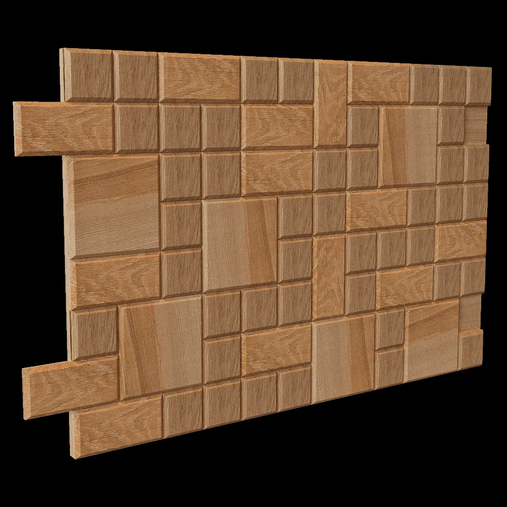 YourFoRest – Wall panel Tesselated Natural 3ds Max