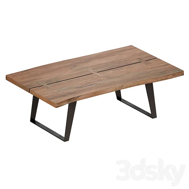 Yukon Natural Coffee Table (Crate and Barrel) 3ds Max