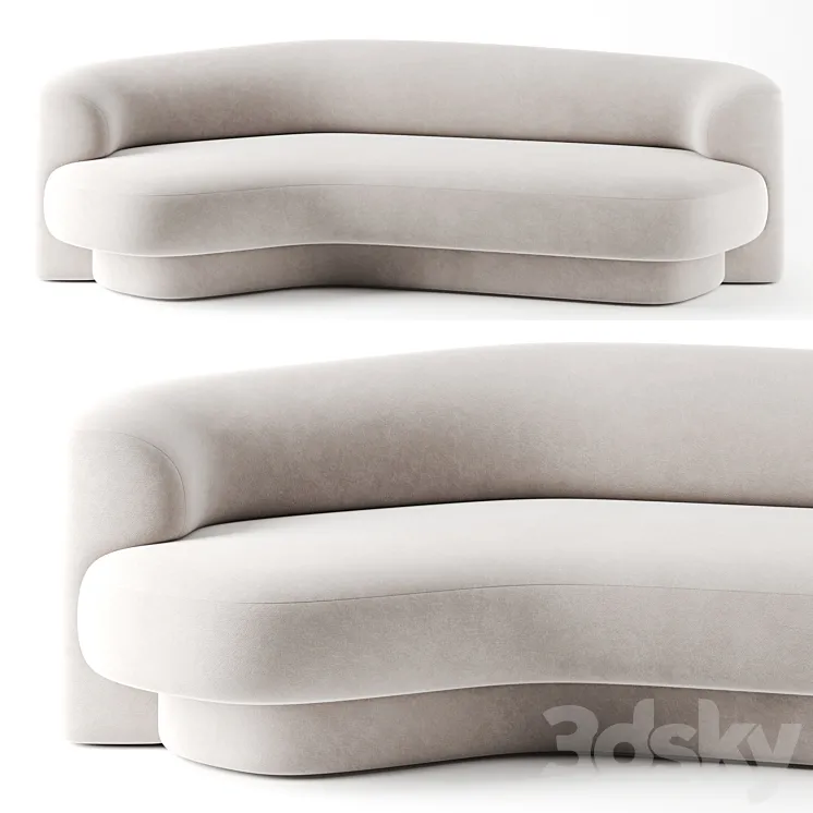 Yumi canape by Philippe Hurel 3DS Max