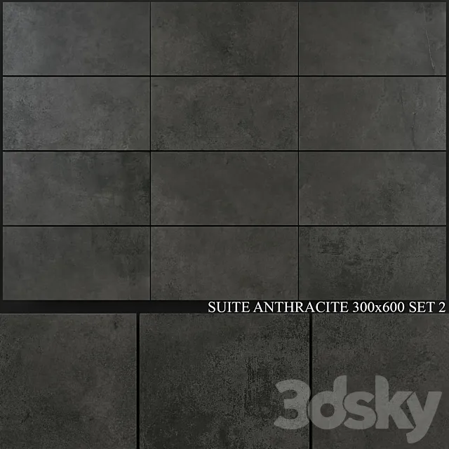 Yurtbay Seramik Suite Anthracite 300×600 Set 2 3DS Max Model