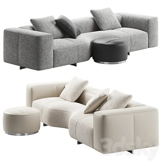 Yves Small Sofa 04 by Minotti 3ds Max