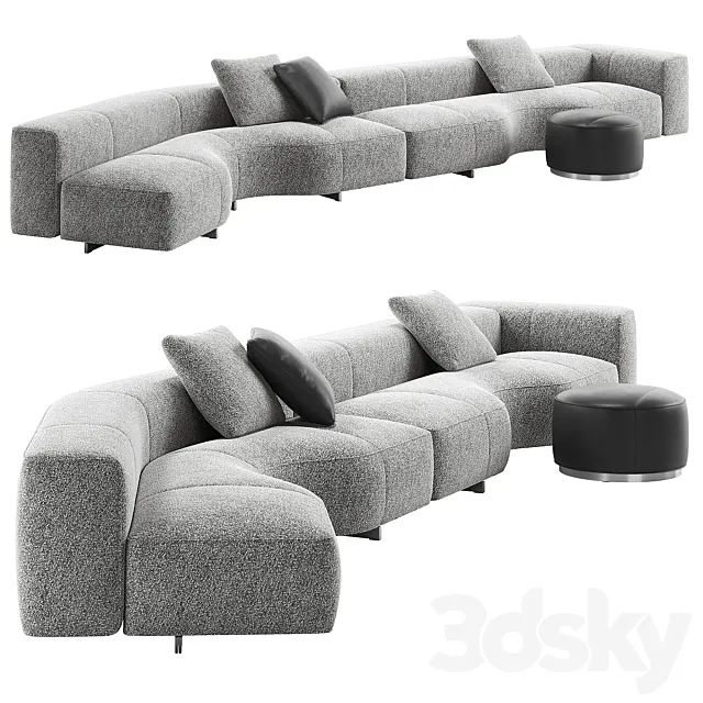 Yves Small Sofa 04 by Minotti 3ds Max