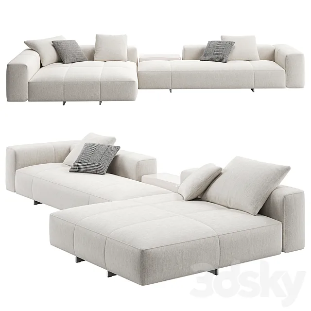 Yves Sofa 09 by Minotti 3ds Max