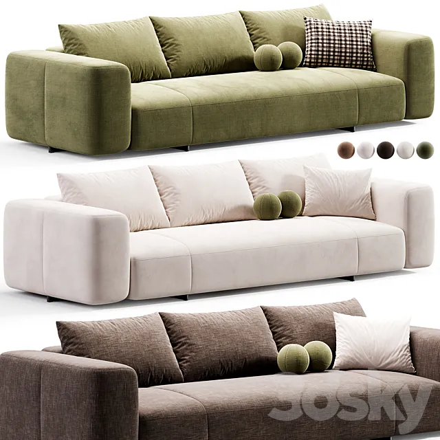 Yves sofa by minotti 3ds Max