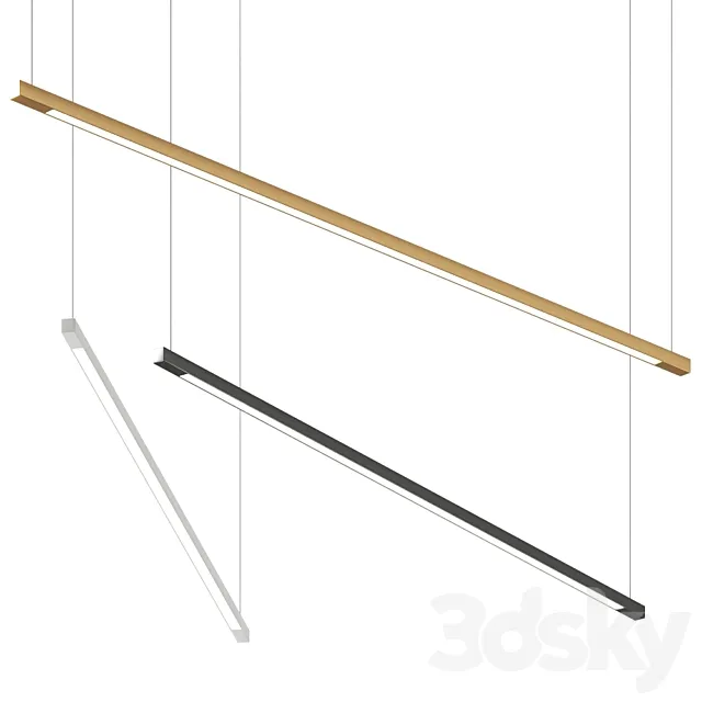 Z-Bar Pendant Linear 3DS Max Model