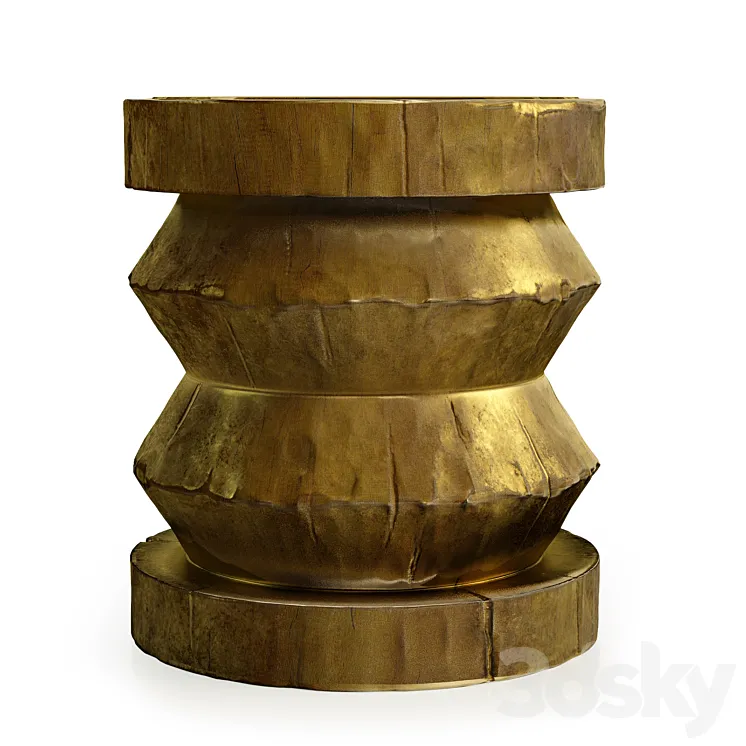 Z STOOL GOLD 3DS Max