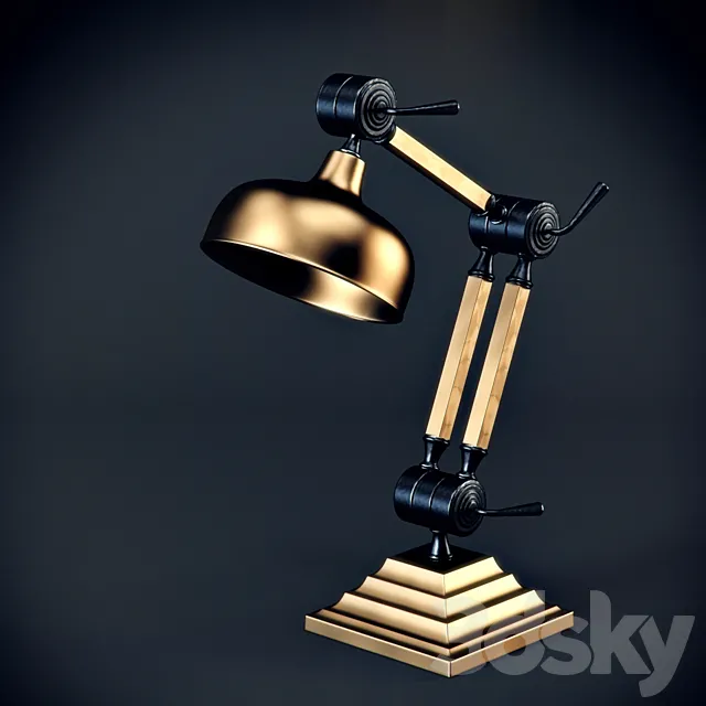 Zaffero ORIN TABLE LAMP BRASS 3DS Max Model