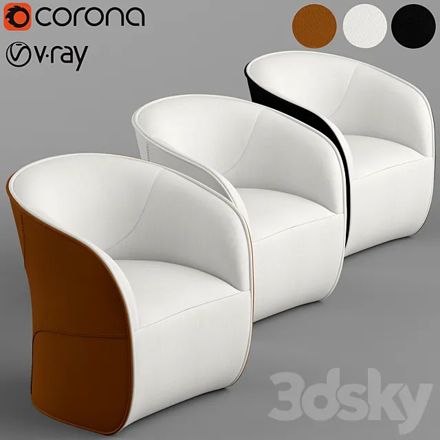 Zanotta calla armchair 3ds Max