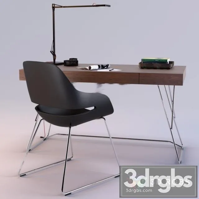 Zanotta Maestrale Table Eva Chair 3dsmax Download