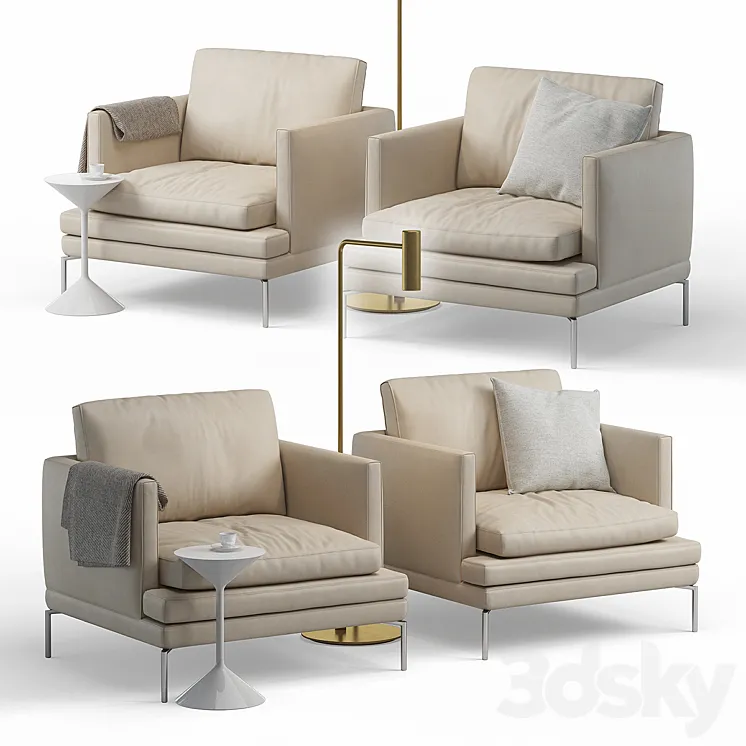 Zanotta William Armchairs 3DS Max