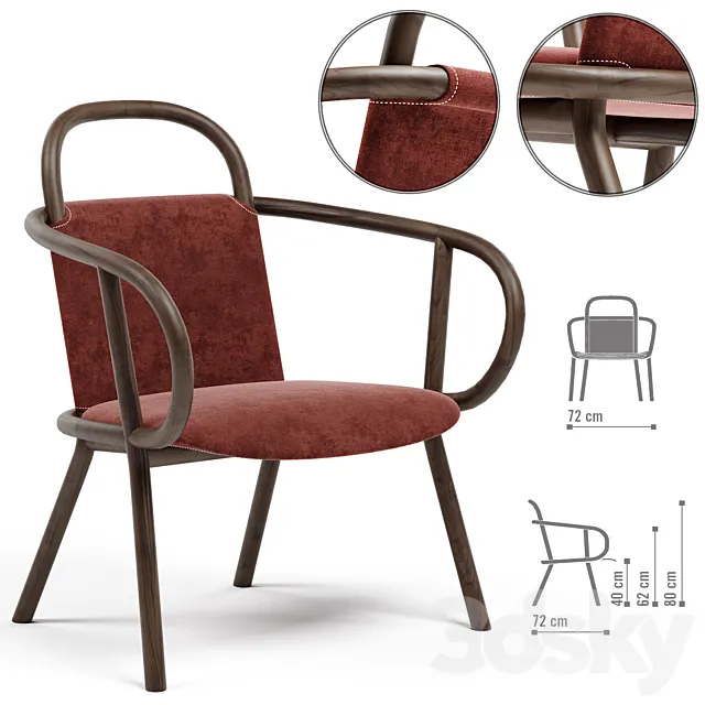 Zantilam Lounge Armchair by Very Wood 3ds Max