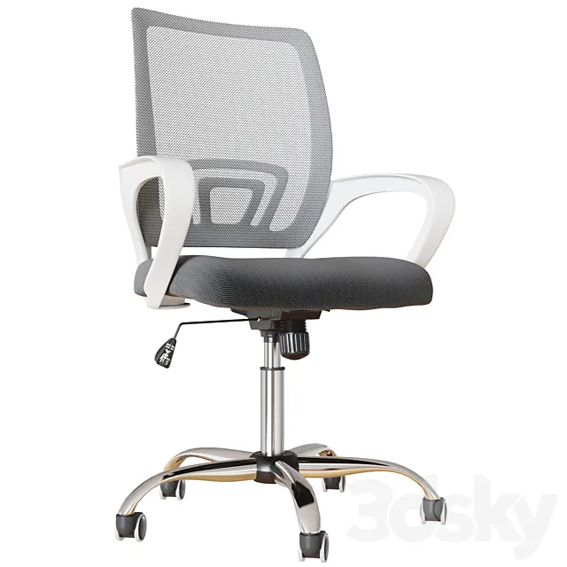 ZANZAN Mid Back Mesh Office Chair Ergonomic Swivel 3ds Max