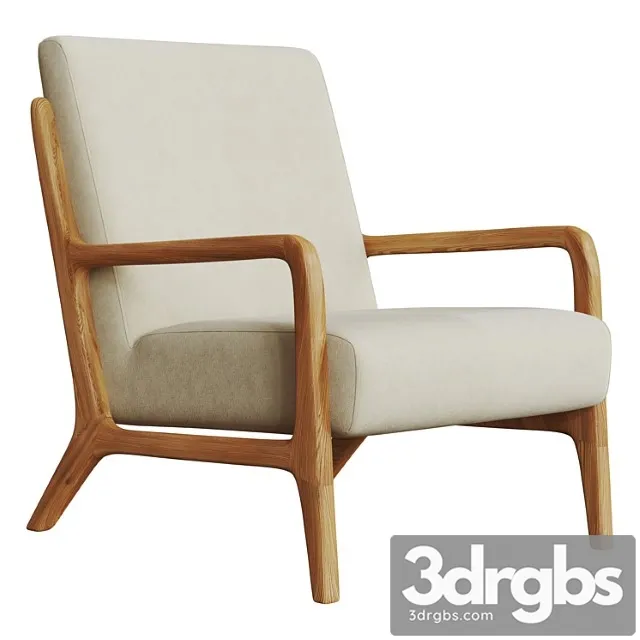 Zara home ash wood and linen armchair