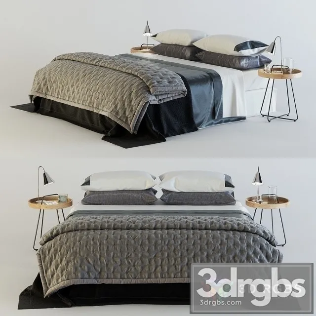 Zara Home Bed Set 3dsmax Download
