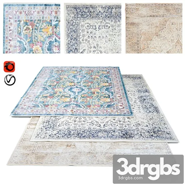 Zara home carpet set 3dsmax Download