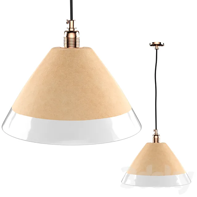 Zara Home Ceramic Ceiling Lamp 3DSMax File