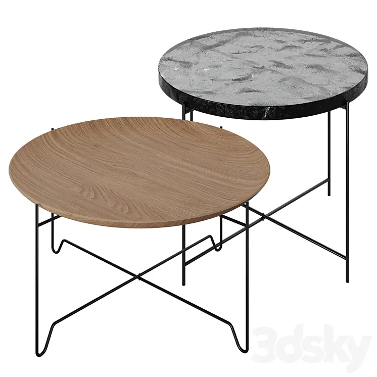 Zara Home Coffee Tables Set 3DS Max