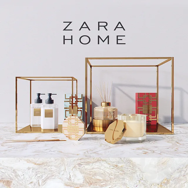 Zara Home Decor Set 3ds Max