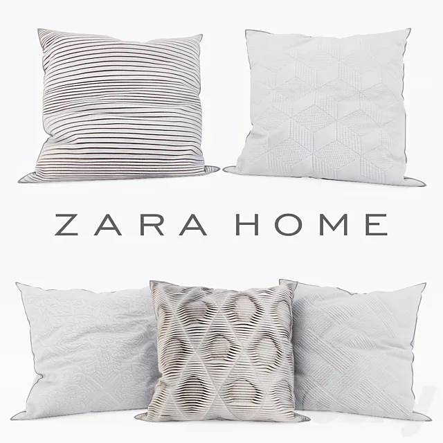 Zara Home – Decorative Pillows set 11 3ds Max