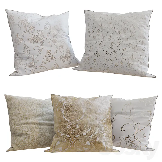 Zara Home – Decorative Pillows set 48 3DS Max Model