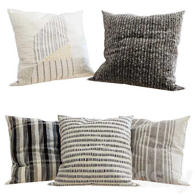 Zara Home – Decorative Pillows set 54 3DS Max Model