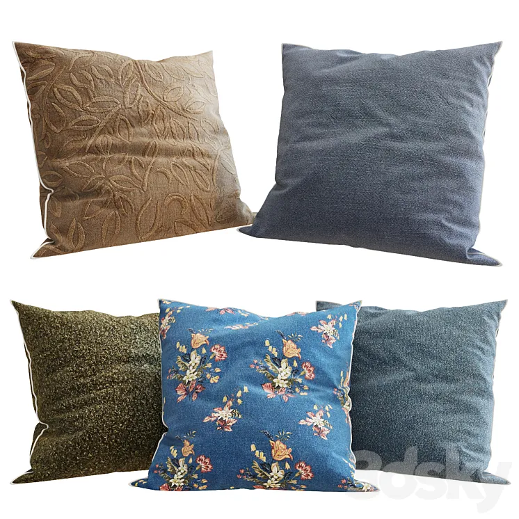 Zara Home – Decorative Pillows set 68 3DS Max
