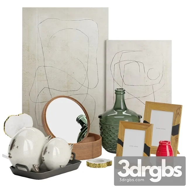 Zara Home Decorative Set No 1 3dsmax Download