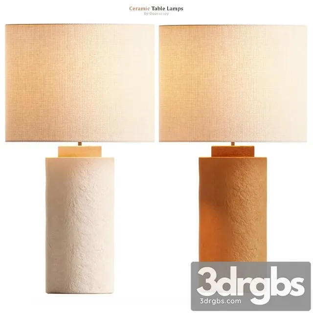 Zara Home Handmade Ceramic Table Lamp 3dsmax Download