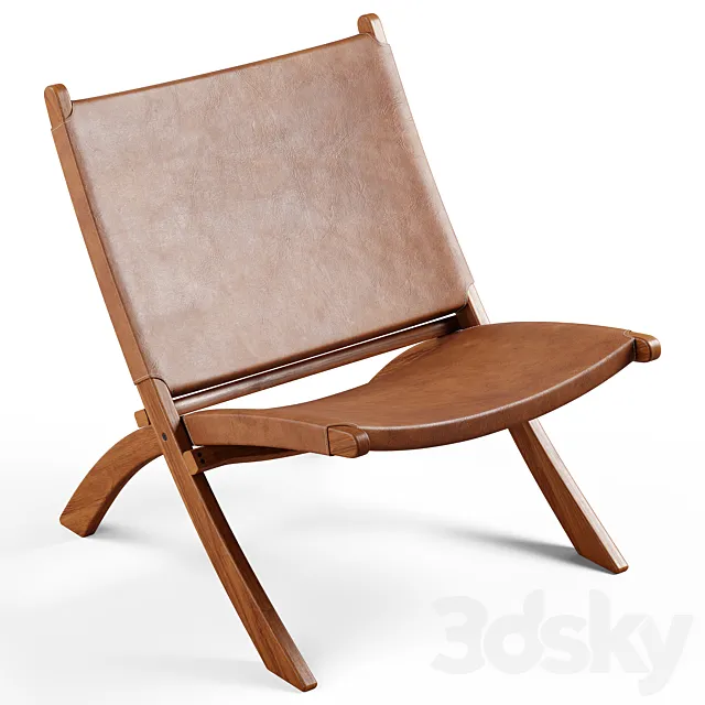 Zara Home – Leather folding chair 3DS Max Model
