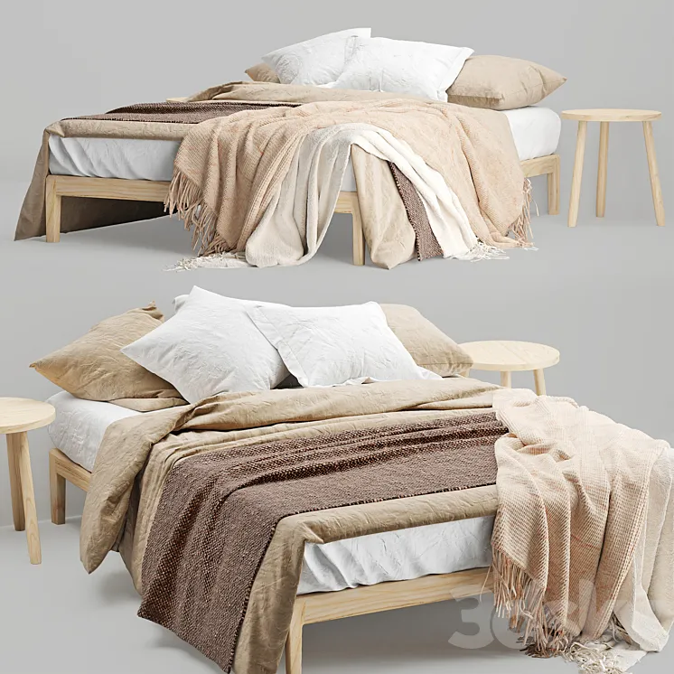 Zara Home Linens Bed 3DS Max Model