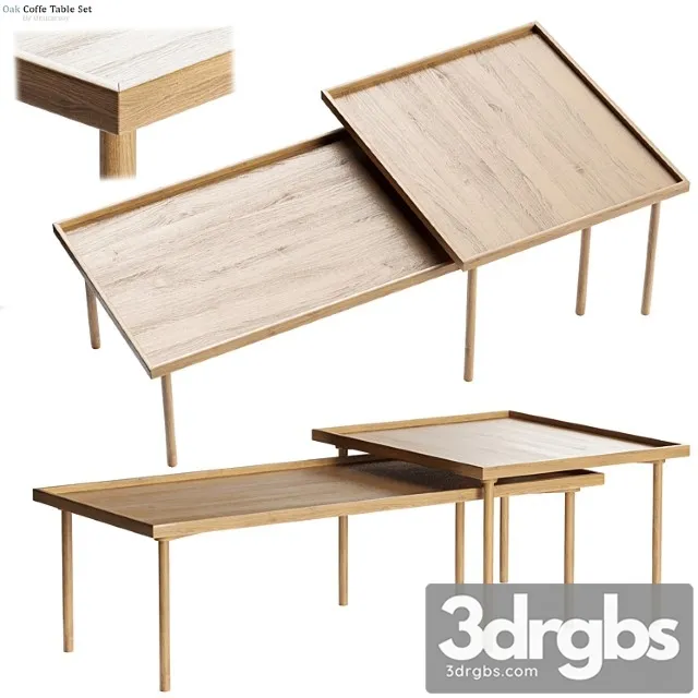 Zara home – oak coffee table decoration set