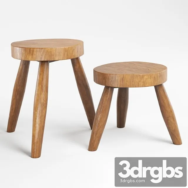 Zara home teak stool