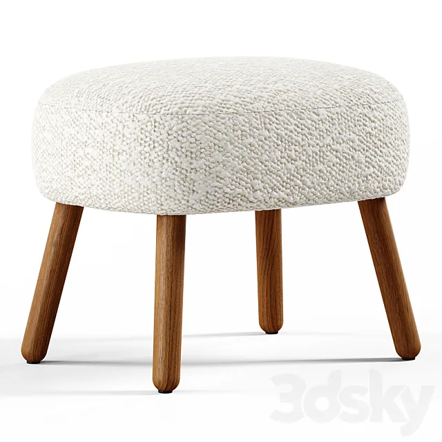 Zara Home – Terry footrest stool 3ds Max