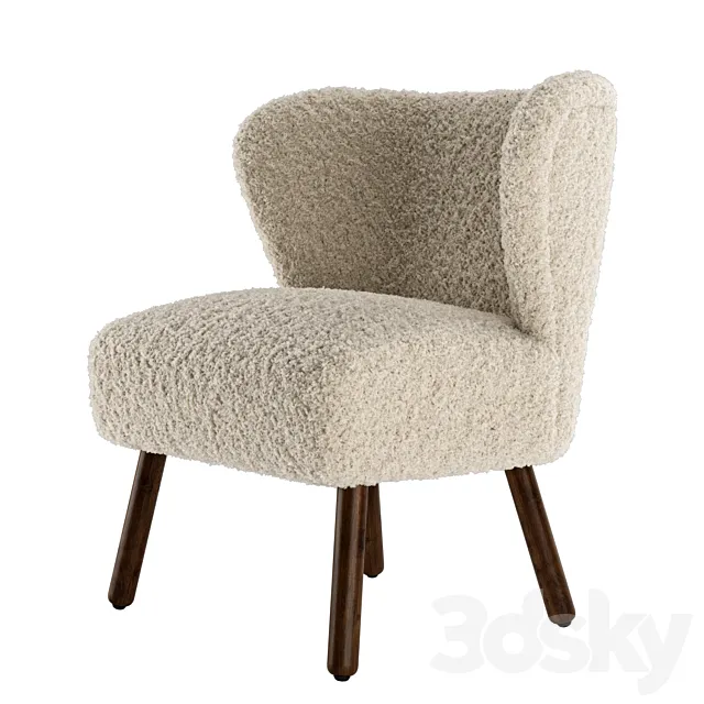 Zara Home Terrycloth Armchair 3DSMax File