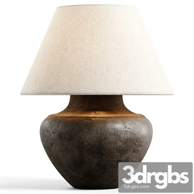 Zara home – the black ceramic base lamp 3dsmax Download