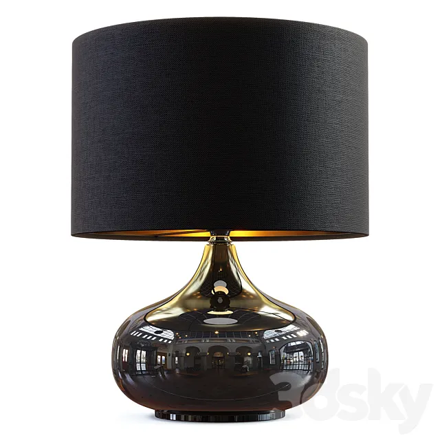 Zara Home – The black ceramic lamp 3DSMax File