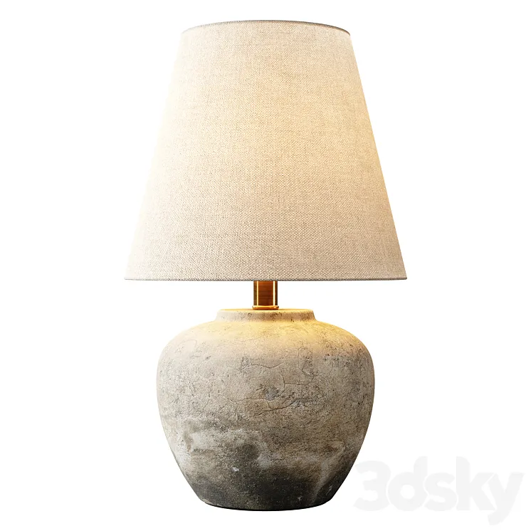 Zara Home – The cement base lamp 3DS Max