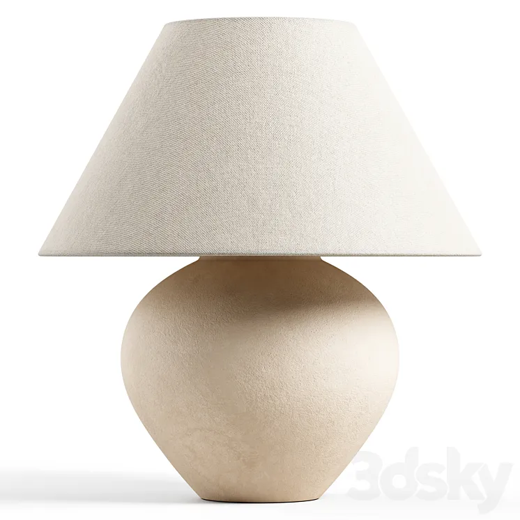 Zara Home – The ceramic base lamp 3DS Max