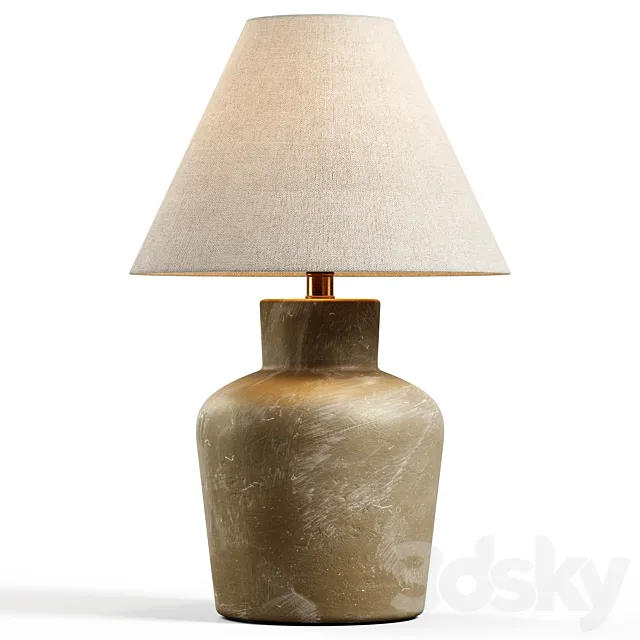 Zara Home – The ceramic lamp 3DS Max Model