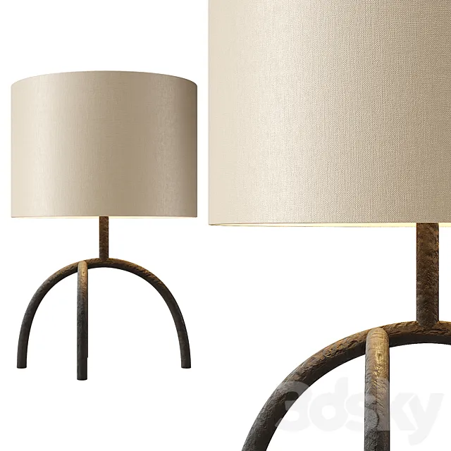 Zara Home – The lamp with velvet shade 3DSMax File