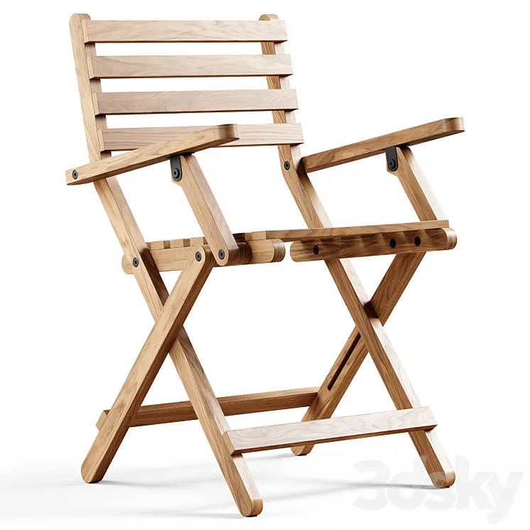 Zara Home – The mango wood folding chair 3DS Max Model