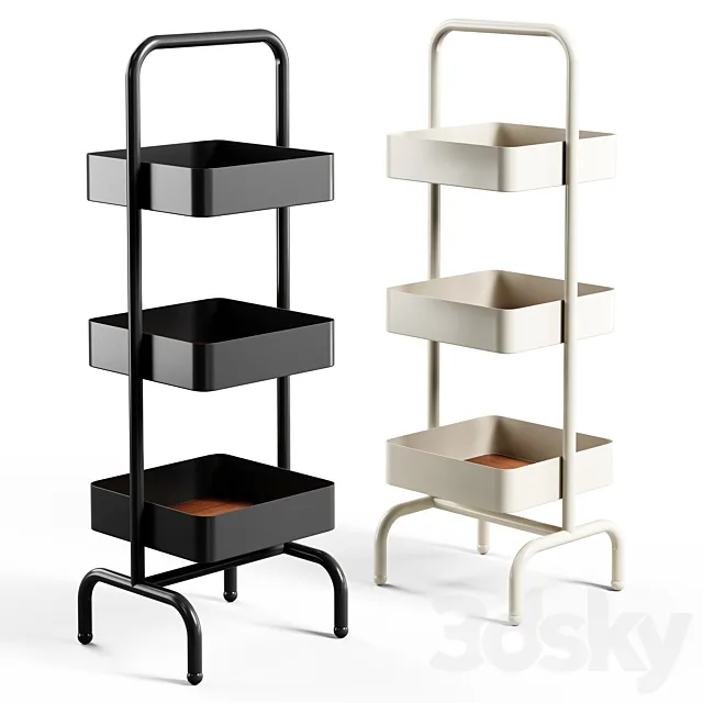 Zara Home – The metal and wood shelf 3ds Max