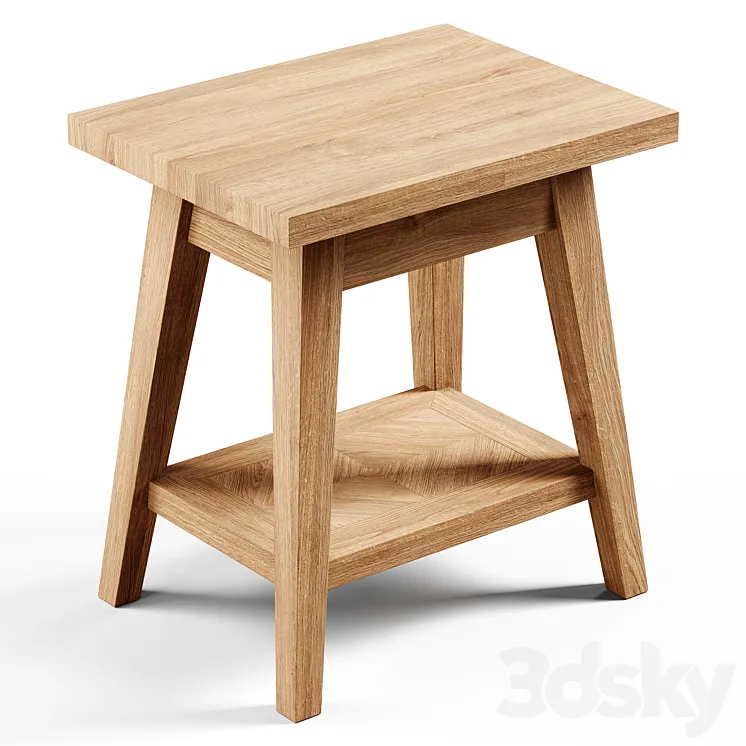 Zara Home – The small recycled wooden table 3DS Max