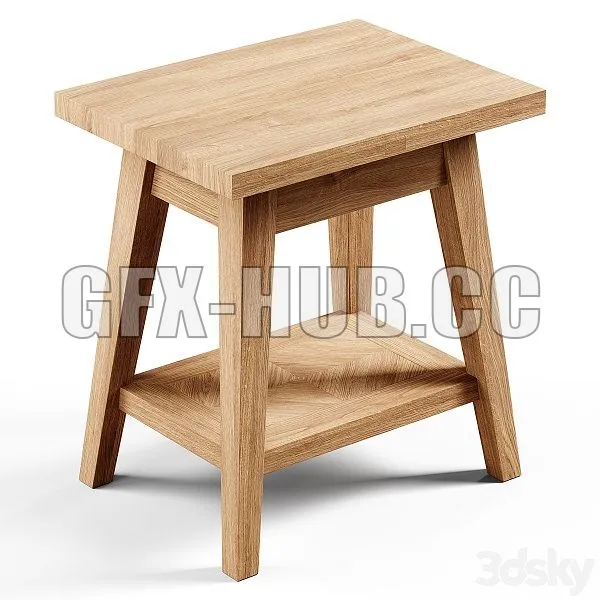 Zara Home The Small Recycled Wooden Table 3dsMax Model