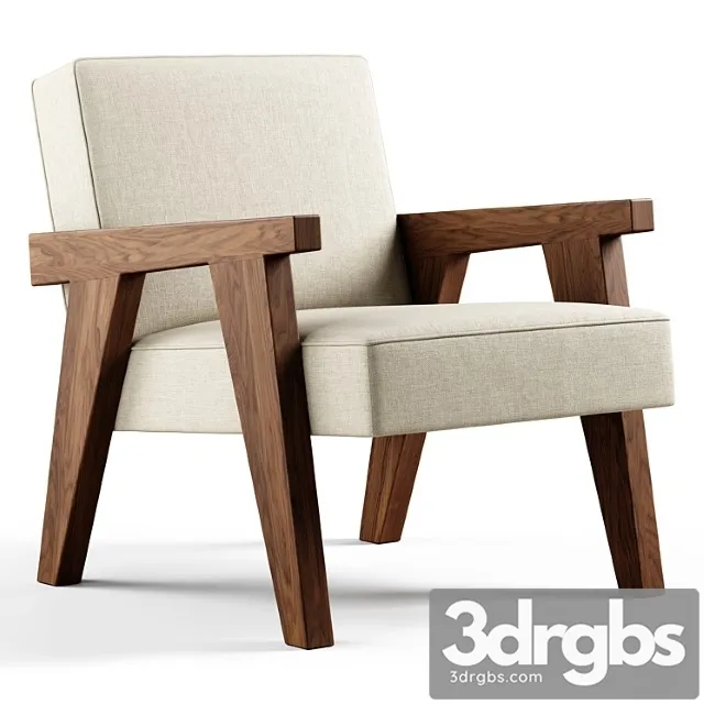 Zara home – the walnut armchair with hemp upholstery 3dsmax Download